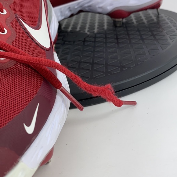 Nike Alpha Huarache Elite 3 Mid Baseball Cleats Maroon CK0745-601 Men's Size 7 - Picture 11 of 14